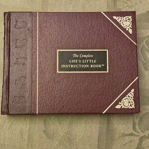 Complete Life' Little Instruction Book H Jackson Brown Jr Hardcover Gift Edition